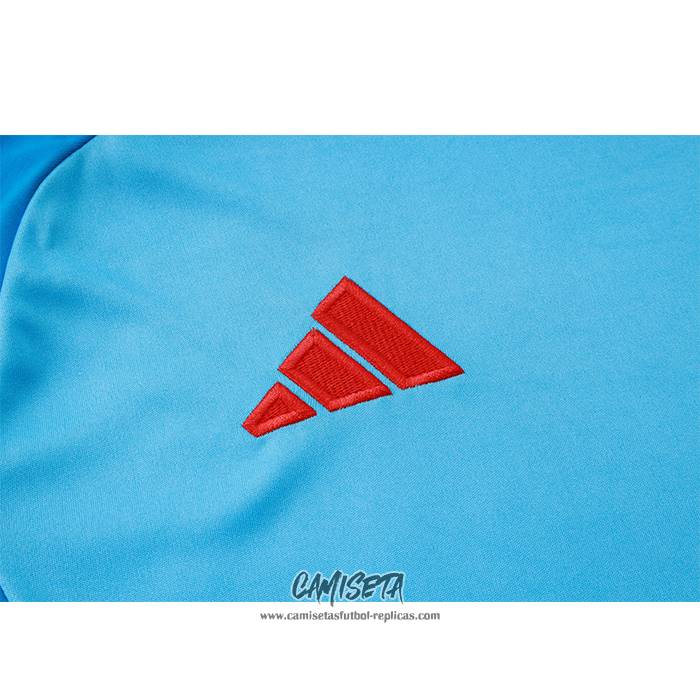 Chandal del Flamengo 2024-2025 Manga Corta Azul - Pantalon Corto